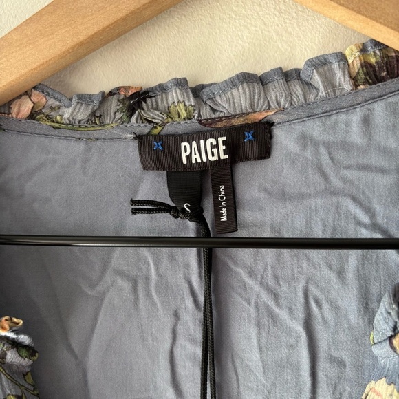 Paige Pomello Long Sleeve Silk Minidress Sz S NWT - Picture 8 of 9